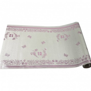 רנר שזור חוטי כסף וורוד - בת מצווה 