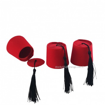 כובע תרבוש אדום עם מכסה - מתנה לאורחים באירוע