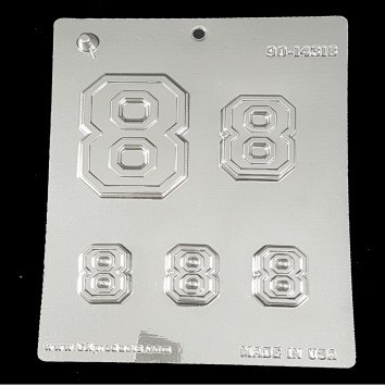 תבנית ליציקת שוקולד ספרה 8