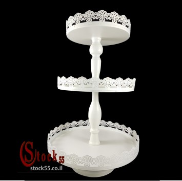 מעמד מתכת 3 קומות